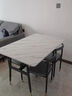 普优斯家用餐桌简易经济小户型出租房桌子长方形简约商用饭桌餐桌椅组合 仿白石纹 长100宽60高75单桌 实拍图