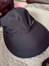 浩冠加大帽檐遮阳防晒帽女户外棒球帽男速干鸭舌帽空顶太阳帽可扎马尾 黑色 实拍图