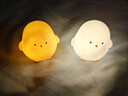 韩版可爱小鸡小夜灯卧室装饰品发光玩具幼儿园儿童生日分享小礼物 小鸡仔/黄色+白色/一对 实拍图