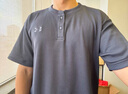 安德玛春夏Waffle Henley男子华夫格运动休闲短袖T恤6007562 暴雨灰044 建议拍小一码 2XL 建议拍小一码 实拍图