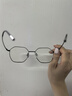 依视路（ESSILOR） 钻晶系列高清耐磨防蓝光近视超薄镜片专业配度数眼镜架男女镜框 钛金属-全框-4023BK-黑色 镜框+依视路A4防蓝光1.56现片 实拍图