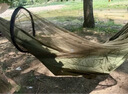 徽逸户外防蚊防侧翻单人双人吊床成人野营带蚊帐秋千加宽加大速开 双人蚊帐款军绿色 实拍图