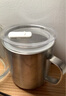 无印良品（MUJI）不锈钢双层马克杯 大容量男女办公学生水杯茶杯咖啡杯 银色 490ml 实拍图