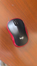 罗技（Logitech）M185鼠标 无线鼠标 办公鼠标 对称鼠标 黑色红边 带无线2.4G接收器 实拍图