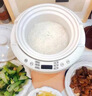 vdada 日本家用电饭煲3升土锅无涂层纯陶瓷内胆多功能炖锅煲汤砂锅定时预约柴火饭 纯陶瓷内胆 单胆款 3L 1-4人适用 白色 实拍图