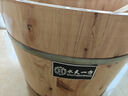 京东物流 木桶洗脚桶泡脚桶家用保温足浴桶脚盆木质按摩足浴盆 双耳桶_26cm高+实木盖+足浴粉30包 实拍图