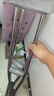尚文 医用拐杖年轻人老人行走助行器腋下拐防滑腋拐拐棍骨折高度可调 不锈钢标准款 一对(小号155cm以下) 实拍图