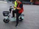 飞鸽E75智能电动自行车45公里长续航电动车铅酸电池48V12Ah电瓶车新国标上班代步小电驴源彩漫步白 实拍图