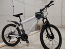永久（FOREVER）山地车自行车成人男女初中高中学生越野赛车变速碟刹减震脚踏单车 【钢架/密封轴承】银灰色-辐条轮 24英寸24速【升级款145-170cm】 实拍图