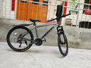 飞鸽（FG FLYING PIGEON）山地自行车成人男女变速山地车青少年中小学生车越野户外骑行单车 【铝合金】G8002代-辐条轮-灰色 24寸轮组（适合145-170cm） 24速标准版 实拍图