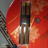 美厨（maxcook）筷子木筷 儿童筷分色筷天然家用鸡翅木筷 金福圆筷子2双MCK8876 实拍图