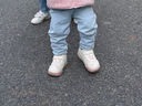 泰兰尼斯秋冬季婴儿学步鞋网布加绒防踢防滑面包鞋1-3岁男女宝宝机能童鞋 白/粉 秋季网布 23 鞋内长15.0cm适合脚长14.0 实拍图
