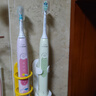 飞利浦（PHILIPS）【肖战推荐】电动牙刷钻石3系 生日礼物 成人情侣款送男生/女友 微泡水流 HX5161/05抹茶绿 实拍图
