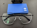 依视路（ESSILOR） 钻晶系列高清耐磨防蓝光近视薄镜片配度数眼镜架男女镜框 钛+金属-无框-2170GD-金色 镜框+依视路膜岩高清1.60现片 实拍图