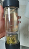 果兹（GUOZI）茶水分离杯双层高硼硅玻璃杯高档商务高颜值过滤茶水杯父亲节礼物 实拍图
