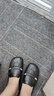 2025包头拖鞋女外穿一脚蹬时尚新款家居防滑夏季软底懒人平底凉鞋 黑色 36 -37偏小 实拍图