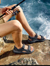 斯凯奇（Skechers）凉鞋男士夏季外穿运动凉拖鞋透气软底休闲沙滩鞋204105 实拍图