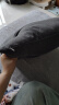 foojo纯色抱枕靠垫简约腰靠靠枕45*45cm 烟灰色床头靠垫素色 实拍图