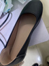 服务员工作鞋女黑色工装鞋女士皮鞋平底防滑正装职业面试女鞋单鞋 黑色 37 实拍图