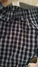 AB男士【3条】纯棉宽松透气简约格子短裤沙滩裤舒适男家居裤阿罗裤 混色【3条】 4XL 实拍图