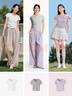 森马（Semir）代露娃|短袖t恤女短款修身圆领内搭25夏凉感V领上衣109325100006 实拍图