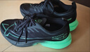 特步一体成型3代跑步鞋男体考耐久竞训支撑轻盈跑鞋女休闲运动情侣鞋 黑/荧光果绿-极光夜影-男 41.5 实拍图