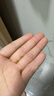 御邪黄金光面金珠转运珠女足金999脚链隔珠散珠手链520礼物 6mm[光面]约:0.20g标准版 实拍图