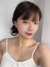 DAISY DREAM莫比乌斯耳环女2025新款爆款高级感素圈耳圈气质耳环独特春夏耳饰 金色锆石莫比乌斯耳环 实拍图