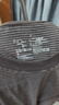 无印良品（MUJI）男式天竺编织圆领短袖T恤男士打底衫男款休闲上衣夏季男装 深灰色条纹 S (165/84A) 实拍图