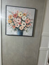 墨派（Mopai）餐厅装饰画手绘油画美式花卉高端客厅肌理挂画正方形壁画免打孔 锦上添花 60*60cm手绘油画 实拍图