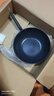 三禾微纳无涂层不粘炒锅可立盖炒菜锅无油烟含钛锅具32cm天穹黑配钢铲 实拍图