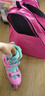 米高轮滑鞋S3儿童花样溜冰鞋套装高端平花四码调节直排初学花式旱冰鞋 粉色鞋 L (37-40) 实拍图