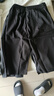 啄木鸟【两件装】冰丝七分裤男夏季薄款运动休闲裤速干宽松大码短裤男士 黑色+灰色 2XL（建议130-145斤） 实拍图