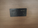 公牛（BULL）开关插座86型暗装墙面五孔带USB插座电视电脑网络 G12皓钻黑 【五孔带开关/双控】 实拍图