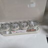 禧天龙玻璃调料盒调料瓶家用调料罐调味罐套装盐罐调味盒4件套带置物架 实拍图