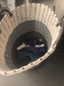 优勤（YOUQIN） 脏衣篮仿藤编脏衣篓脏衣服收纳筐家用衣篓放衣框衣物收纳神器 灰色渐变-高38cm 实拍图