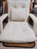 自然元素懒人沙发椅座椅床上电脑靠背椅阳台折叠椅飘窗椅宿舍单人榻米沙发 米白色 实拍图