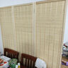 新中式竹编屏风入户门可移动折叠遮挡风水帘隔断墙客厅现代办公室 （加粗加厚 升级樟子松）送2种底座 1.7米高40厘米宽一扇(3扇起拍) 实拍图