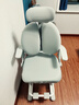 彩虹宝贝 儿童学习椅中小学生家用写字椅可调节手摇升降靠背座椅追背椅 追背椅+扶手+头枕-灰【专利款】 学习椅6-18岁儿童书桌椅 实拍图