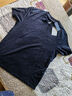 诺帝卡（NAUTICA）男装夏季款多色全棉亲肤舒适易打理休闲圆领短袖T恤男TE3220 藏青4NV（232） S 实拍图