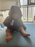 保姆鹅  儿童羽绒服宝宝中长款护脸加厚鸭绒外套防风保暖童装冬装 海军蓝 120 实拍图
