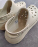 卡骆驰crocs檀健次同款经典泡芙洞洞鞋百舒适男沙滩鞋女鞋休闲鞋|207521 骨白色-2Y2(含智必星) 40 (250mm) 实拍图