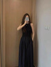 森马（Semir）连衣裙女高腰拼接背心裙百搭2025夏优雅圆领长裙通勤109325114015 实拍图
