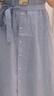 无印良品（MUJI）女式 凉感 短袖衬衫连衣裙女装裙子纯棉25年夏季长裙凉感物语 萨克森蓝条纹 S (155/80A) 实拍图