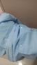牧萌（moremerry）儿童雨衣男童女童学生上学带书包位卡通雨披 清新蓝加厚款 4XL 实拍图