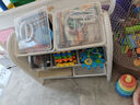 月亮故事LUNASTORY儿童玩具收纳架置物架宝宝书架绘本架一体收纳柜储物书本玩具收纳 收纳柜C款-星耀灰 72*31*59cm 实拍图