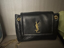 YSL圣罗兰 女士NOLITA羊皮革迷你袋 黑色 U 实拍图