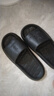 IQGD拖鞋男居家简约舒适室内洗澡浴室情侣凉拖鞋女士一字拖 黑色 44-45 实拍图