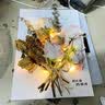 520母亲节立体相框diy摆件摆台干花礼物桌面创意手工标本空白画框 白色(不含花）空框 中空3厘米【6寸】10*15 实拍图