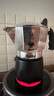 比乐蒂（Bialetti）【官方正品】摩卡壶 双阀高压手冲咖啡壶意式浓缩手动咖啡机送礼 2杯份+4.0电陶炉(深空灰) 100ml 实拍图